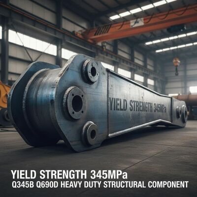 مقاومت تسلیم 345MPa بازوی بیل مکانیکی Q345B Q690D قطعه سازه ای سنگین برای ماشین آلات خاکبرداری