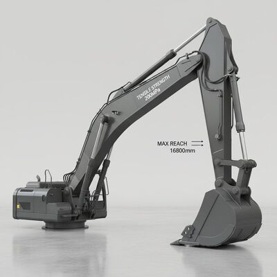بدون ضد وزنی Excavator Boom Arm با قدرت کششی 200MPa و حداکثر ارتفاع 16800mm مناسب برای وظایف مختلف حفاری